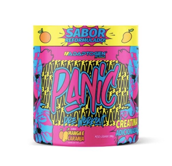 PANIC PRE WORKOUT MANGA E LARANJA 3OOG ADAPTOGEN