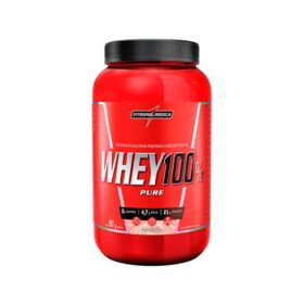 WHEY 100% PURE MORANGO 907G INTEGRAL M