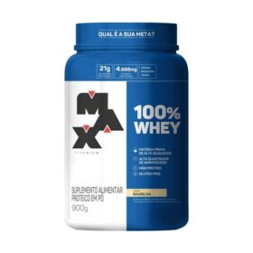 100% WHEY POTE 900G BAUNILHA MAX
