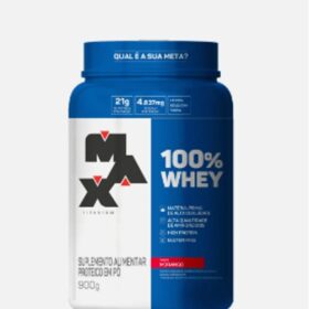 100% WHEY MORANGO 900G MAX