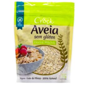 AVEIA FLOCOS FINO S/GLUTEN 200G LEVE CROCK