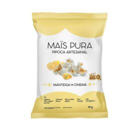 PIPOCA MANTEIGA DE CINEMA  40G MAIS PURA