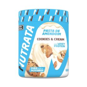 PASTA DE AMENDOIM COOKIES E CREAM 600G NUTRATA
