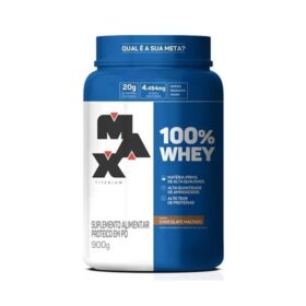 100% WHEY POTE CHOCOLATE MALTADO 900G- MAX