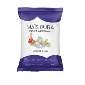 PIPOCA VINAGRE E SAL 40G -MAIS PURA