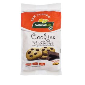 COOKIES BAUNILHA GOTAS CHOCO 180G - NATURALLIFE