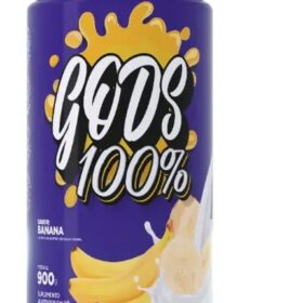 PROTEÍNA CONCENTRADA GODS WHEY 100% BANANA  900G CANIBAL