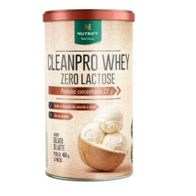 CLEANPRO WHEY ZERO LACT GELATTO DI LATTE 450G NUTRIFY