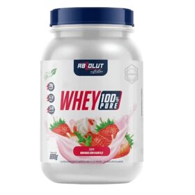 100% WHEY PURE CONC. MORANGO C/ CHANTILLY 900G ABSOLUT