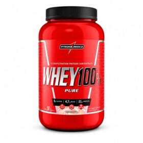 WHEY 100% PURE MORANGO 900G INTEGRAL MEDICA