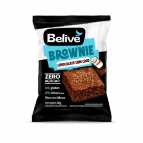 BROWNIE CHOCOLATE/COCO ZERO 40G BELIVE